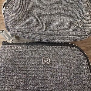 Lululemon Everywhere Belt Bag Nano/ Clippable Card Pouch *Glitter NWT